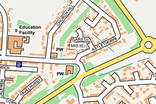 MK8 8EJ map - OS OpenMap – Local (Ordnance Survey) MK8 8EJ map - OS OpenMap – Local (Ordnance Survey)