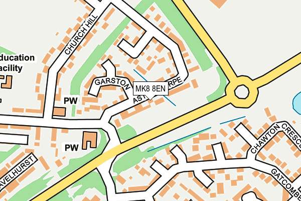 MK8 8EN map - OS OpenMap – Local (Ordnance Survey) MK8 8EN map - OS OpenMap – Local (Ordnance Survey)