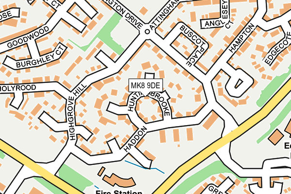 MK8 9DE map - OS OpenMap – Local (Ordnance Survey) MK8 9DE map - OS OpenMap – Local (Ordnance Survey)