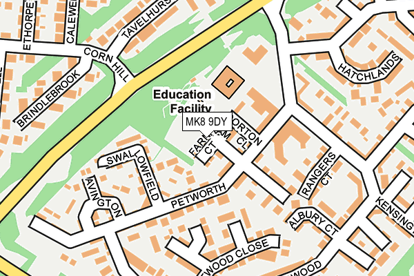 MK8 9DY map - OS OpenMap – Local (Ordnance Survey) MK8 9DY map - OS OpenMap – Local (Ordnance Survey)