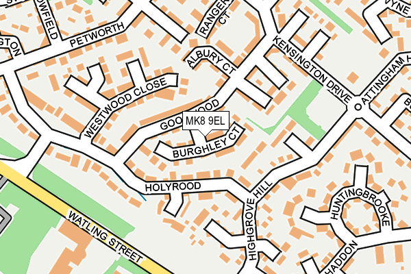 MK8 9EL map - OS OpenMap – Local (Ordnance Survey) MK8 9EL map - OS OpenMap – Local (Ordnance Survey)