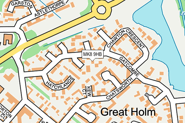 MK8 9HB map - OS OpenMap – Local (Ordnance Survey) MK8 9HB map - OS OpenMap – Local (Ordnance Survey)