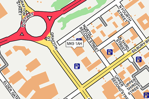 MK9 1AH map - OS OpenMap – Local (Ordnance Survey) MK9 1AH map - OS OpenMap – Local (Ordnance Survey)