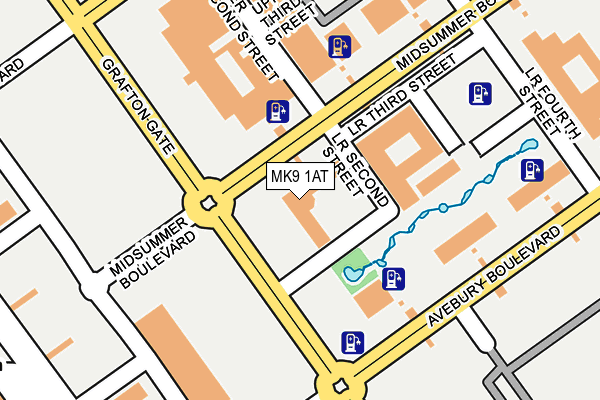 MK9 1AT map - OS OpenMap – Local (Ordnance Survey) MK9 1AT map - OS OpenMap – Local (Ordnance Survey)