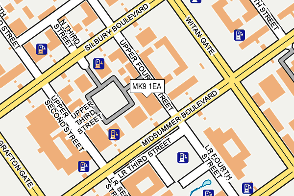 MK9 1EA map - OS OpenMap – Local (Ordnance Survey) MK9 1EA map - OS OpenMap – Local (Ordnance Survey)