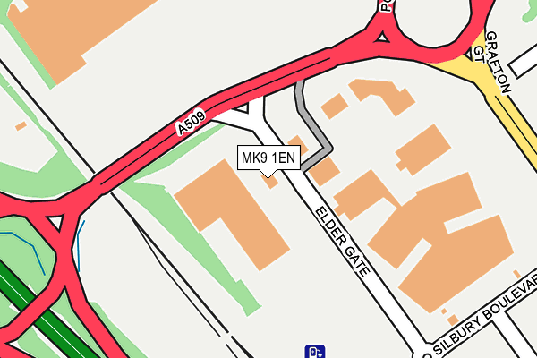 MK9 1EN map - OS OpenMap – Local (Ordnance Survey) MK9 1EN map - OS OpenMap – Local (Ordnance Survey)