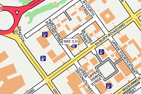 MK9 1LH map - OS OpenMap – Local (Ordnance Survey) MK9 1LH map - OS OpenMap – Local (Ordnance Survey)