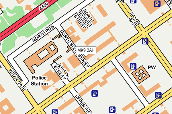 MK9 2AH map - OS OpenMap – Local (Ordnance Survey) MK9 2AH map - OS OpenMap – Local (Ordnance Survey)