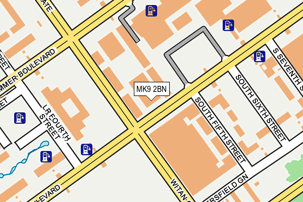 MK9 2BN map - OS OpenMap – Local (Ordnance Survey) MK9 2BN map - OS OpenMap – Local (Ordnance Survey)