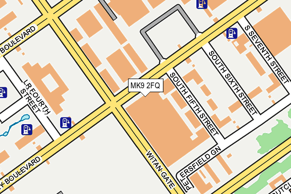 MK9 2FQ map - OS OpenMap – Local (Ordnance Survey) MK9 2FQ map - OS OpenMap – Local (Ordnance Survey)