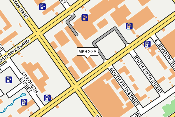 MK9 2GA map - OS OpenMap – Local (Ordnance Survey) MK9 2GA map - OS OpenMap – Local (Ordnance Survey)