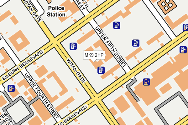 MK9 2HP map - OS OpenMap – Local (Ordnance Survey) MK9 2HP map - OS OpenMap – Local (Ordnance Survey)
