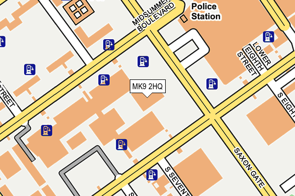 MK9 2HQ map - OS OpenMap – Local (Ordnance Survey) MK9 2HQ map - OS OpenMap – Local (Ordnance Survey)
