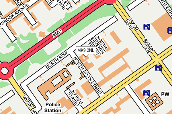 MK9 2NL map - OS OpenMap – Local (Ordnance Survey) MK9 2NL map - OS OpenMap – Local (Ordnance Survey)