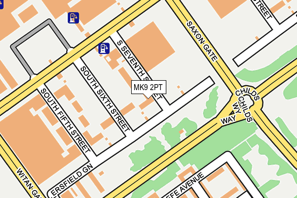 MK9 2PT map - OS OpenMap – Local (Ordnance Survey) MK9 2PT map - OS OpenMap – Local (Ordnance Survey)