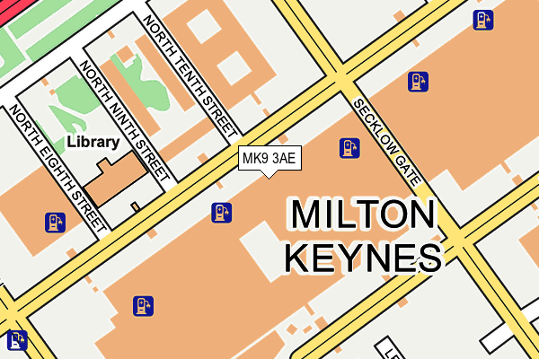 MK9 3AE map - OS OpenMap – Local (Ordnance Survey) MK9 3AE map - OS OpenMap – Local (Ordnance Survey)