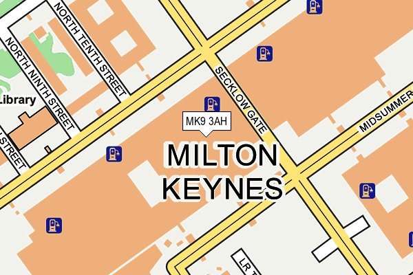 MK9 3AH map - OS OpenMap – Local (Ordnance Survey) MK9 3AH map - OS OpenMap – Local (Ordnance Survey)