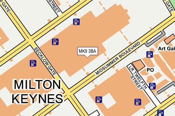 MK9 3BA map - OS OpenMap – Local (Ordnance Survey) MK9 3BA map - OS OpenMap – Local (Ordnance Survey)