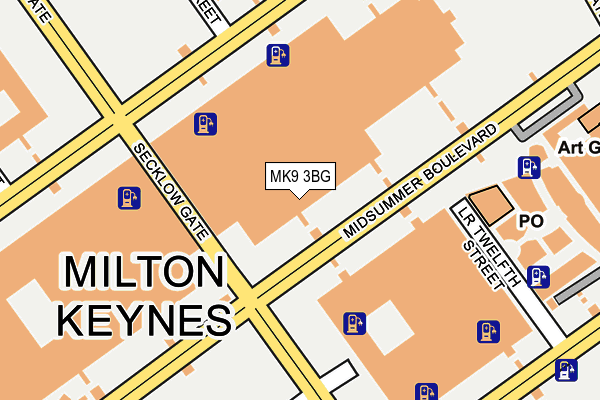 MK9 3BG map - OS OpenMap – Local (Ordnance Survey) MK9 3BG map - OS OpenMap – Local (Ordnance Survey)