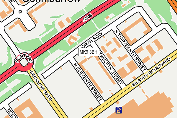 MK9 3BH map - OS OpenMap – Local (Ordnance Survey) MK9 3BH map - OS OpenMap – Local (Ordnance Survey)