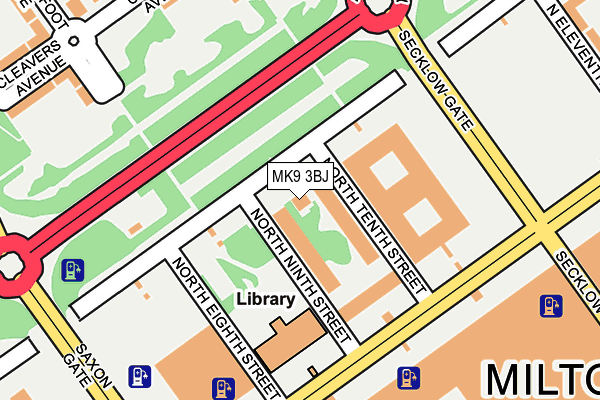 MK9 3BJ map - OS OpenMap – Local (Ordnance Survey) MK9 3BJ map - OS OpenMap – Local (Ordnance Survey)