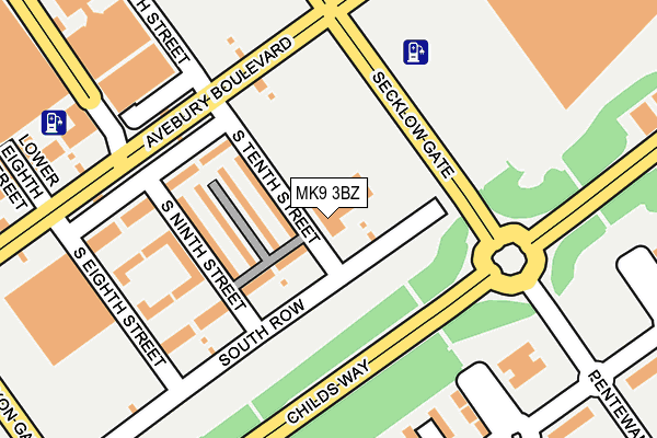 MK9 3BZ map - OS OpenMap – Local (Ordnance Survey) MK9 3BZ map - OS OpenMap – Local (Ordnance Survey)