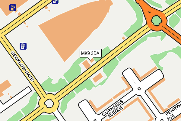 MK9 3DA map - OS OpenMap – Local (Ordnance Survey) MK9 3DA map - OS OpenMap – Local (Ordnance Survey)