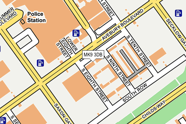 MK9 3DB map - OS OpenMap – Local (Ordnance Survey) MK9 3DB map - OS OpenMap – Local (Ordnance Survey)