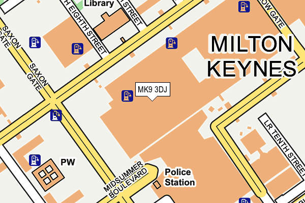 MK9 3DJ map - OS OpenMap – Local (Ordnance Survey) MK9 3DJ map - OS OpenMap – Local (Ordnance Survey)