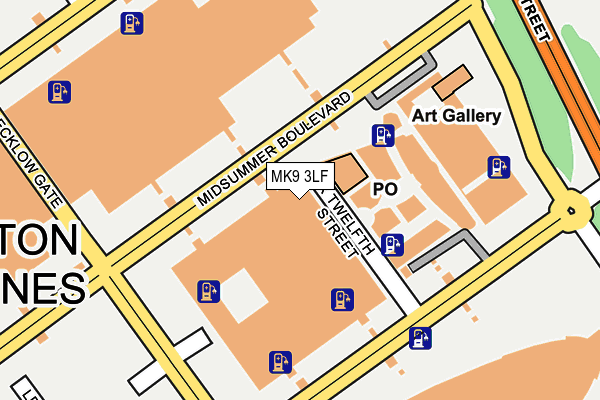 MK9 3LF map - OS OpenMap – Local (Ordnance Survey) MK9 3LF map - OS OpenMap – Local (Ordnance Survey)