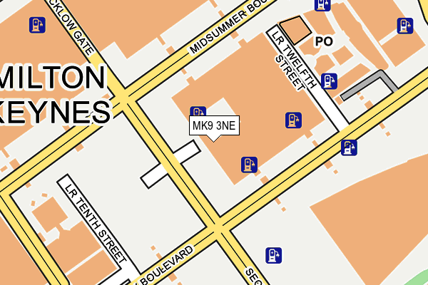MK9 3NE map - OS OpenMap – Local (Ordnance Survey) MK9 3NE map - OS OpenMap – Local (Ordnance Survey)