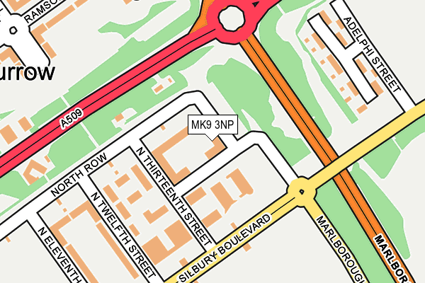 MK9 3NP map - OS OpenMap – Local (Ordnance Survey) MK9 3NP map - OS OpenMap – Local (Ordnance Survey)