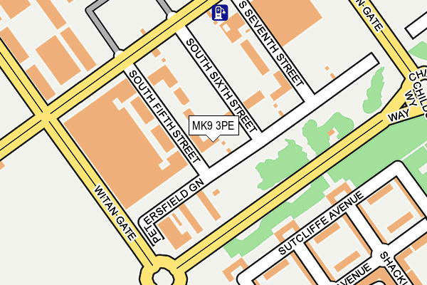 MK9 3PE map - OS OpenMap – Local (Ordnance Survey) MK9 3PE map - OS OpenMap – Local (Ordnance Survey)