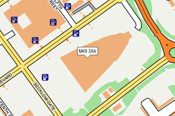 MK9 3XA map - OS OpenMap – Local (Ordnance Survey) MK9 3XA map - OS OpenMap – Local (Ordnance Survey)