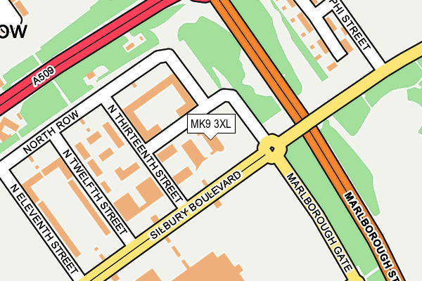 MK9 3XL map - OS OpenMap – Local (Ordnance Survey) MK9 3XL map - OS OpenMap – Local (Ordnance Survey)