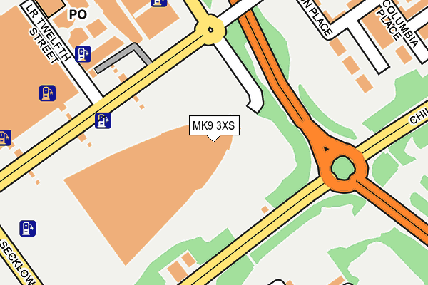 MK9 3XS map - OS OpenMap – Local (Ordnance Survey) MK9 3XS map - OS OpenMap – Local (Ordnance Survey)