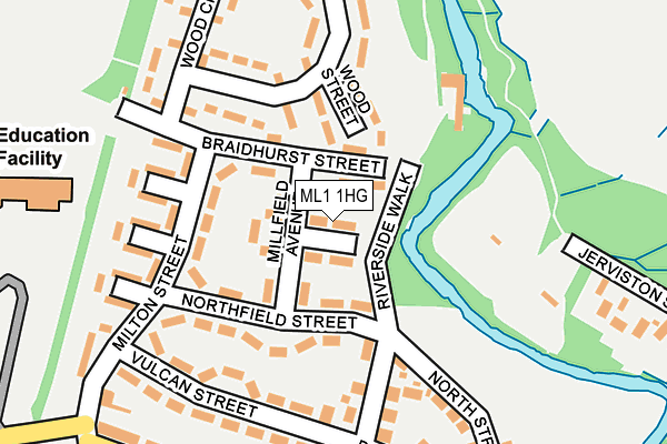 ML1 1HG map - OS OpenMap – Local (Ordnance Survey) ML1 1HG map - OS OpenMap – Local (Ordnance Survey)