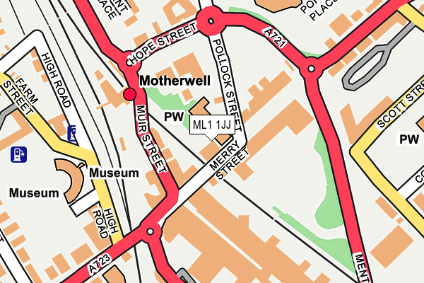 ML1 1JJ map - OS OpenMap – Local (Ordnance Survey) ML1 1JJ map - OS OpenMap – Local (Ordnance Survey)