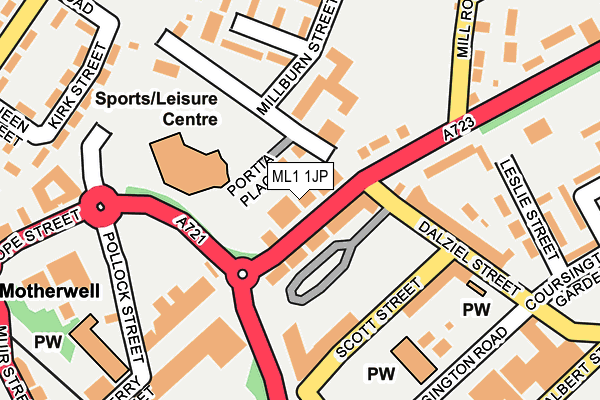 ML1 1JP map - OS OpenMap – Local (Ordnance Survey) ML1 1JP map - OS OpenMap – Local (Ordnance Survey)