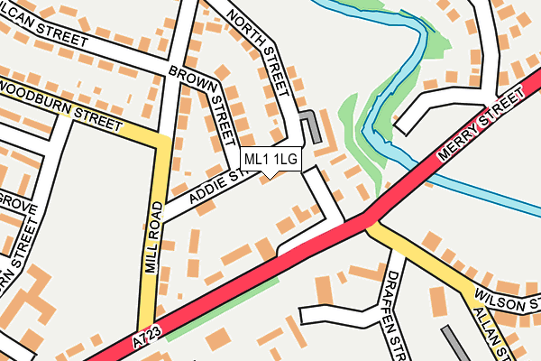 ML1 1LG map - OS OpenMap – Local (Ordnance Survey) ML1 1LG map - OS OpenMap – Local (Ordnance Survey)