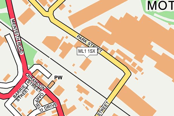 ML1 1SX map - OS OpenMap – Local (Ordnance Survey) ML1 1SX map - OS OpenMap – Local (Ordnance Survey)