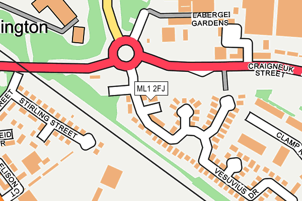 ML1 2FJ map - OS OpenMap – Local (Ordnance Survey)