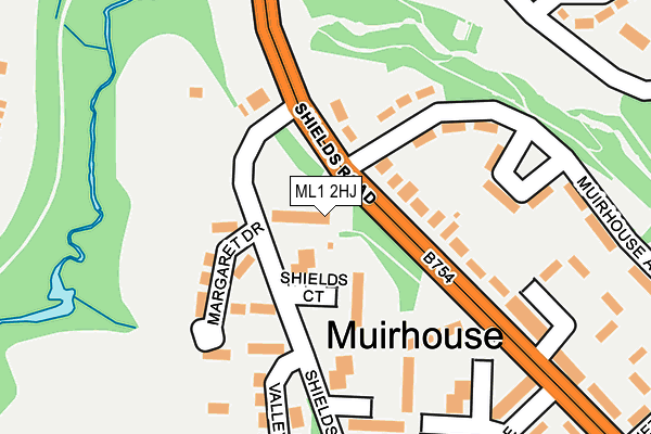 ML1 2HJ map - OS OpenMap – Local (Ordnance Survey) ML1 2HJ map - OS OpenMap – Local (Ordnance Survey)