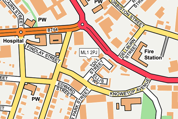 ML1 2PJ map - OS OpenMap – Local (Ordnance Survey) ML1 2PJ map - OS OpenMap – Local (Ordnance Survey)