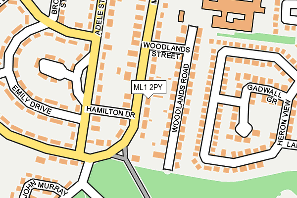 ML1 2PY map - OS OpenMap – Local (Ordnance Survey) ML1 2PY map - OS OpenMap – Local (Ordnance Survey)