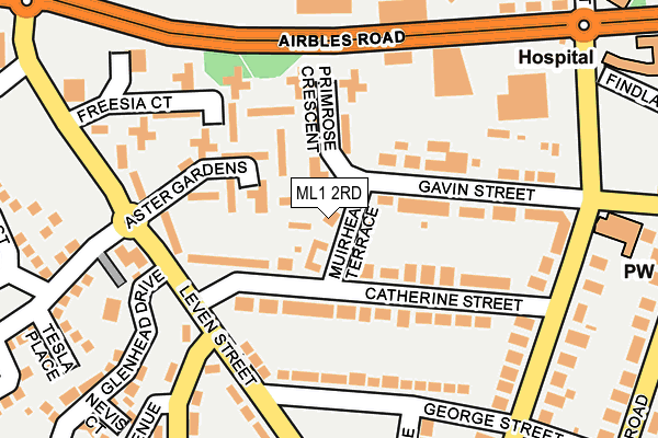 ML1 2RD map - OS OpenMap – Local (Ordnance Survey)
