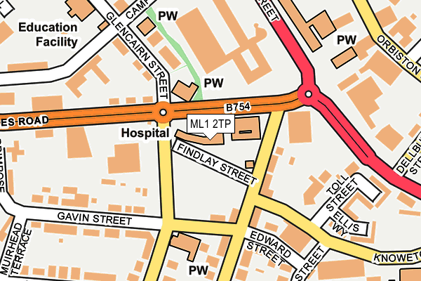 ML1 2TP map - OS OpenMap – Local (Ordnance Survey) ML1 2TP map - OS OpenMap – Local (Ordnance Survey)