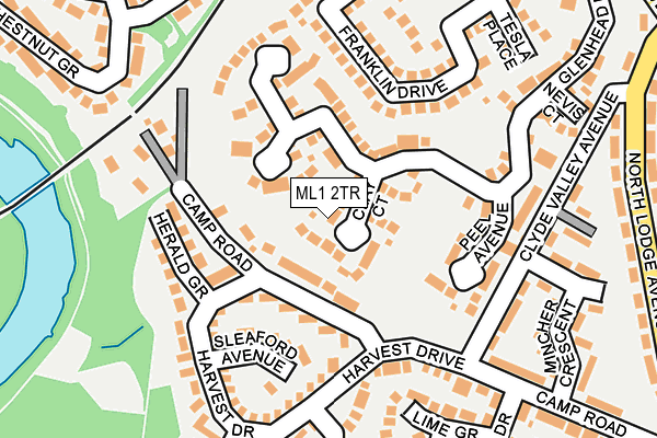 ML1 2TR map - OS OpenMap – Local (Ordnance Survey) ML1 2TR map - OS OpenMap – Local (Ordnance Survey)