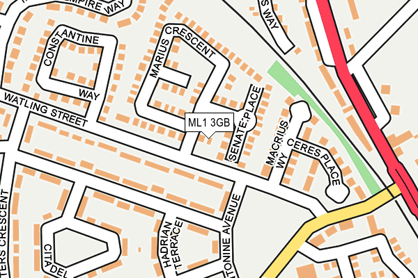 ML1 3GB map - OS OpenMap – Local (Ordnance Survey) ML1 3GB map - OS OpenMap – Local (Ordnance Survey)