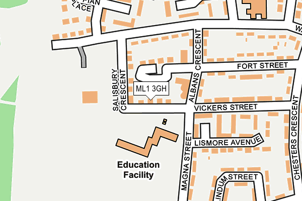 ML1 3GH map - OS OpenMap – Local (Ordnance Survey) ML1 3GH map - OS OpenMap – Local (Ordnance Survey)